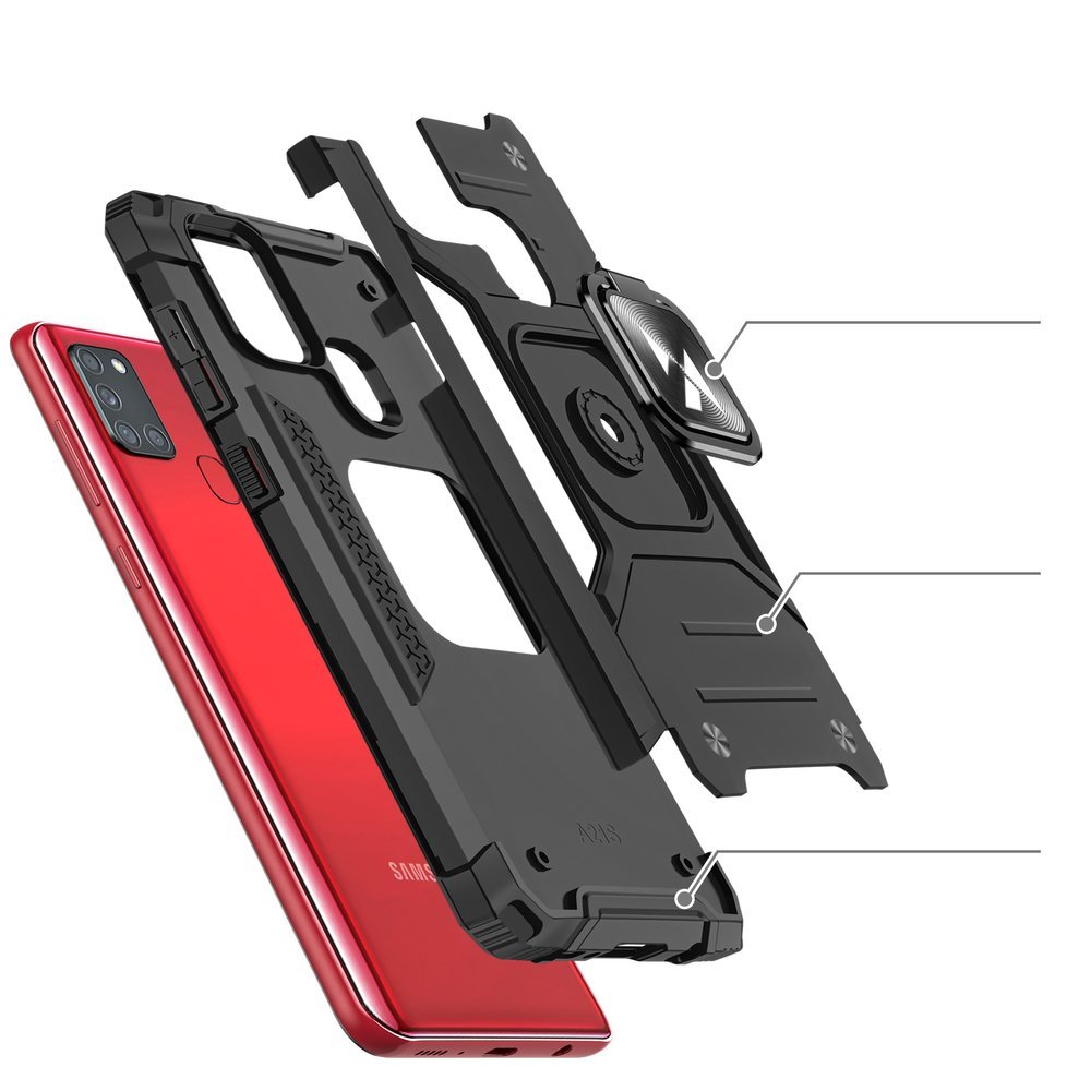 Θήκη Wozinsky Ring Armor για Samsung Galaxy A32 5G - Ασημένιο