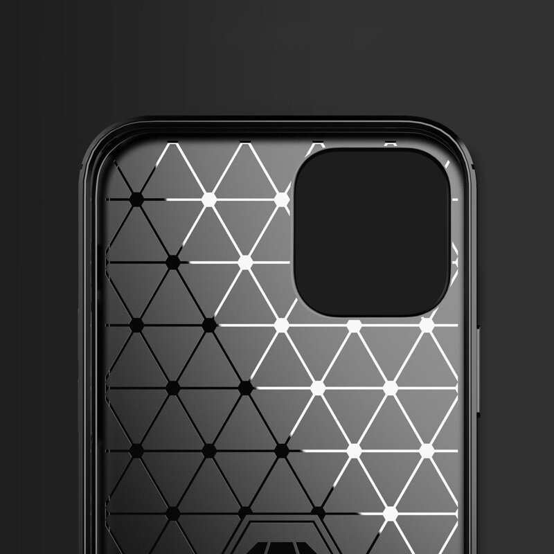 Carbon Shield TPU θήκη για Apple iPhone 12 Mini - Μαύρο