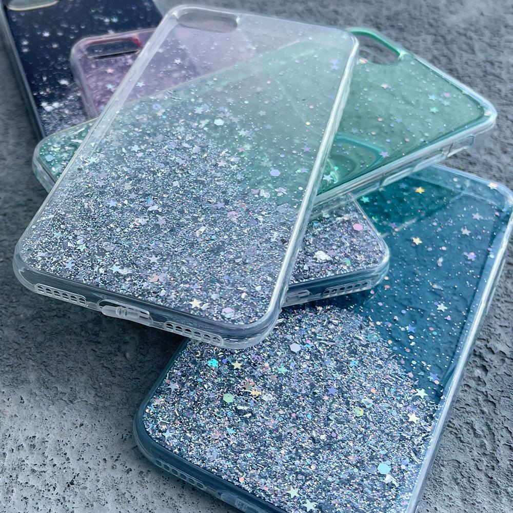 Wozinsky Star Glitter σιλικονάτη θήκη για Xiaomi Redmi Note 10S/Redmi Note 10 - Διαφανές