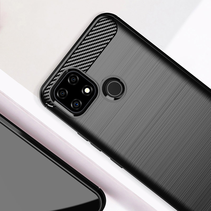 Σιλικονούμενη θήκη Soft Case για Realme C21 - Μαύρο