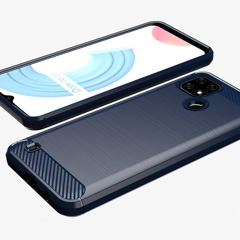 Σιλικονούμενη θήκη Soft Case για Realme C21 - Μαύρο
