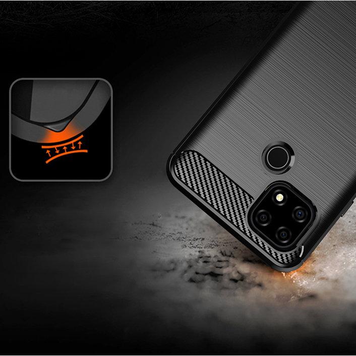Σιλικονούμενη θήκη Soft Case για Realme C21 - Μαύρο
