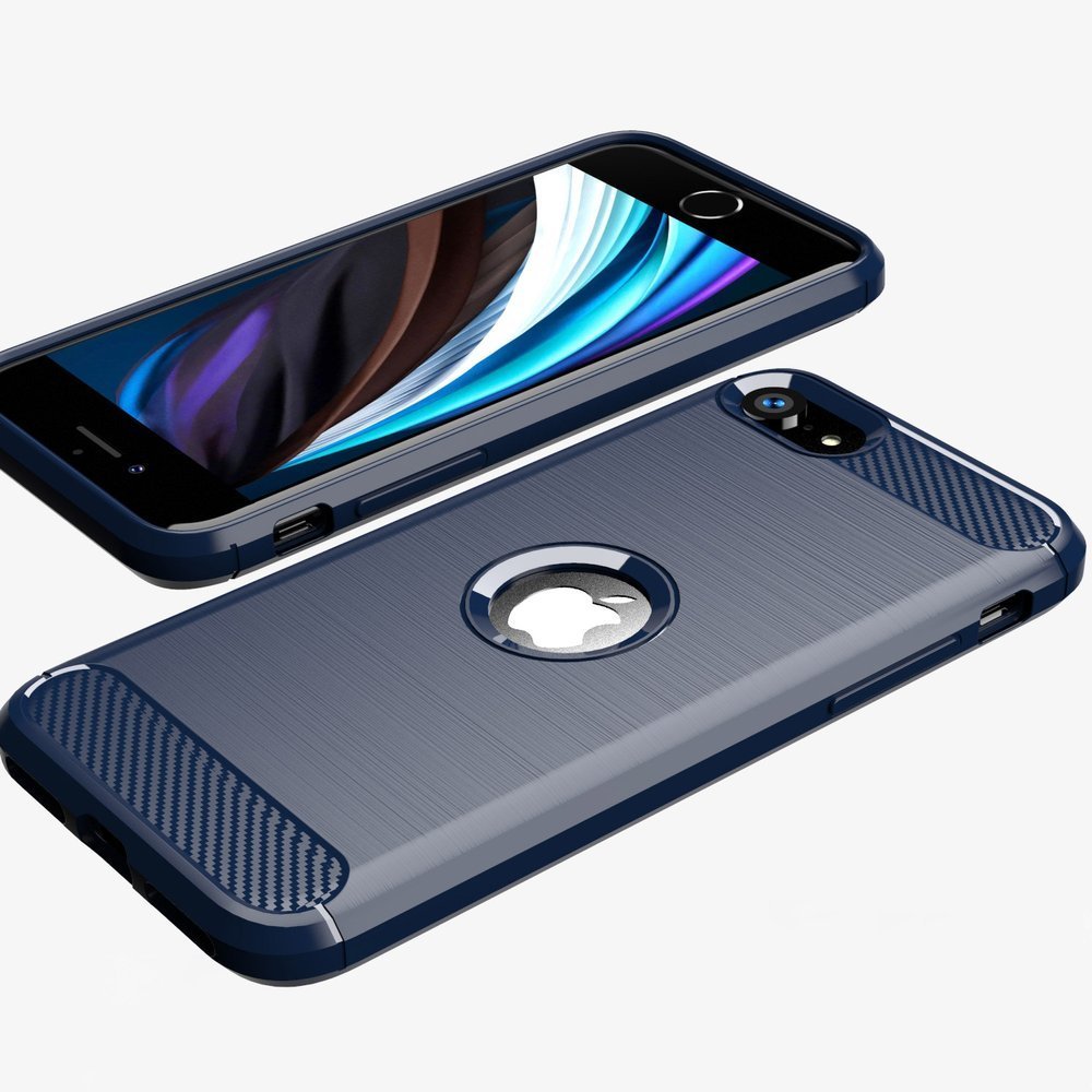Carbon Shield TPU θήκη για Apple iPhone 7/iPhone 8/iPhone SE 2020/iPhone SE 2022 - Μπλε