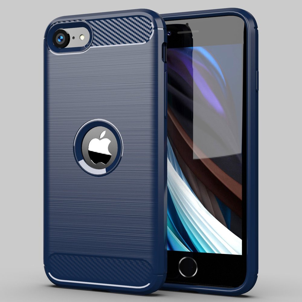 Carbon Shield TPU θήκη για Apple iPhone 7/iPhone 8/iPhone SE 2020/iPhone SE 2022 - Μπλε