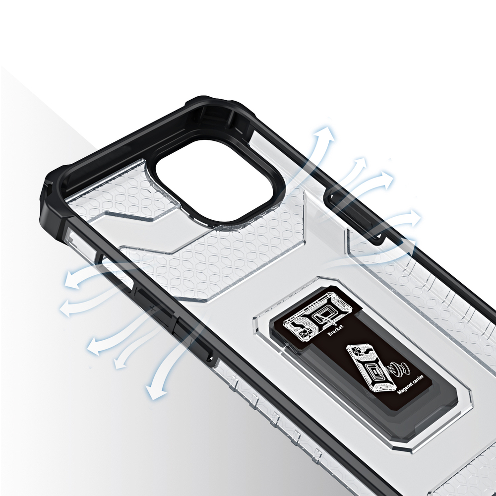 Crystal Ring Θήκη για Apple iPhone 13 - Μαύρο