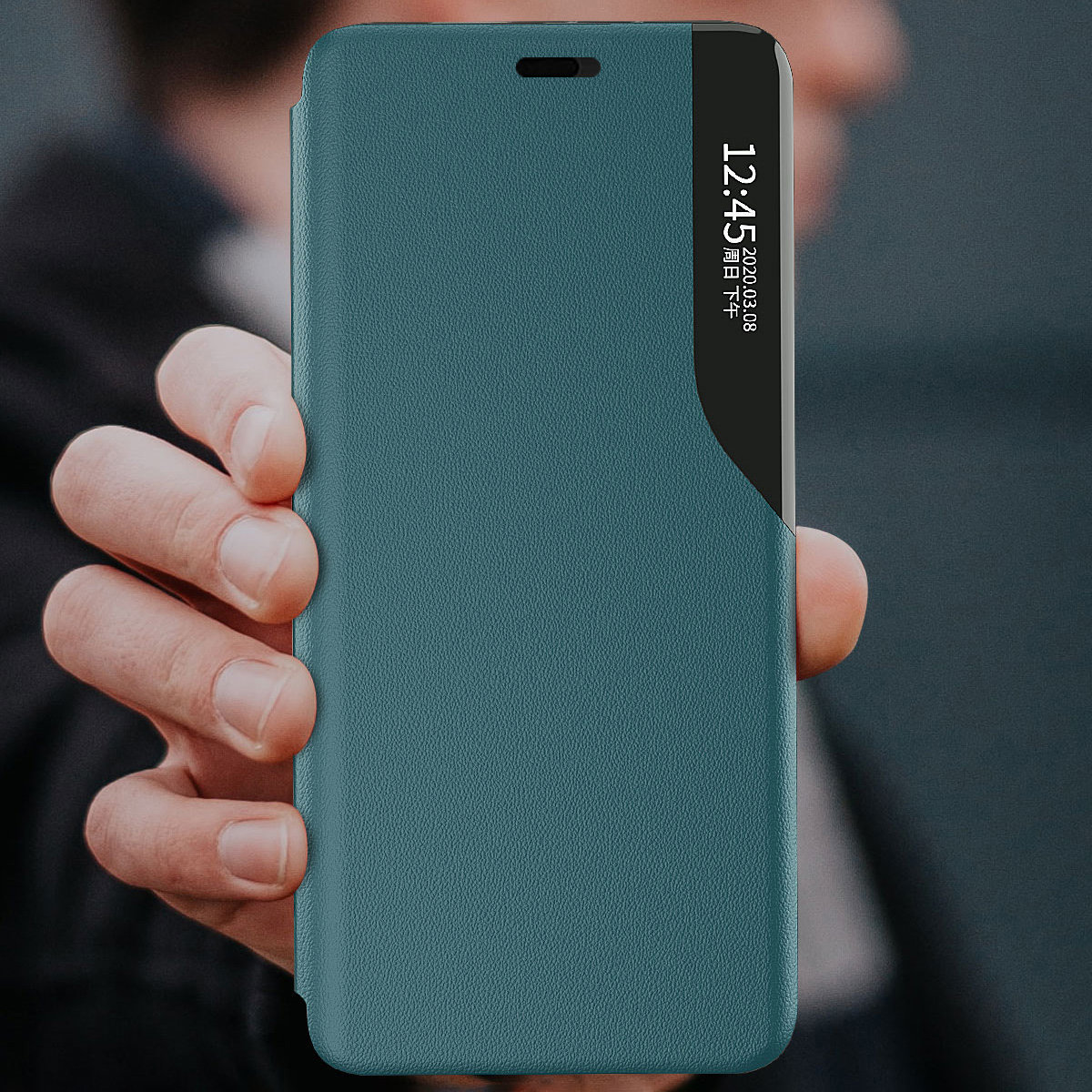 Κομψή θήκη View Case για Apple iPhone 13 Mini - Κόκκινο