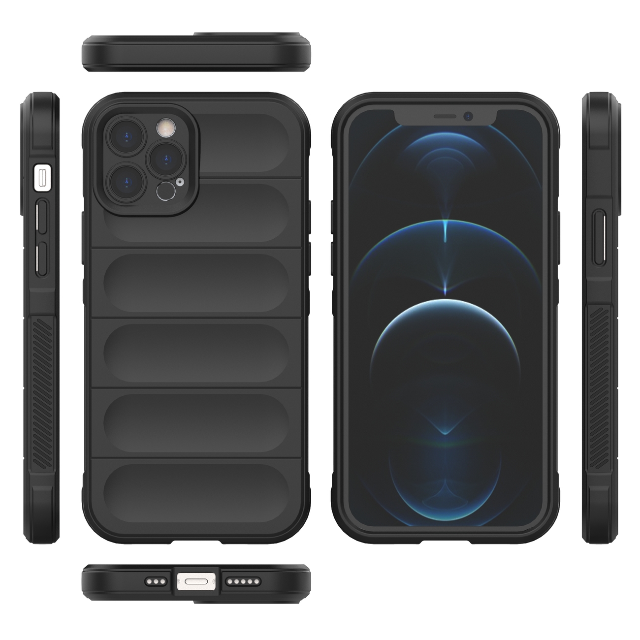 Θήκη Magic Shield για Apple iPhone 12 Pro - Μαύρο