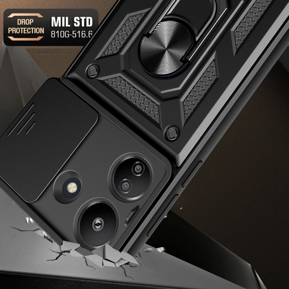 Camshield θήκη για Xiaomi Redmi 13C 4G/Poco C65 - Μαύρο