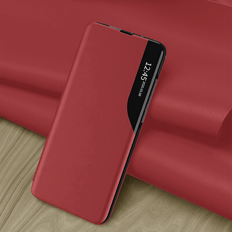 Κομψή θήκη View Case για Xiaomi Redmi Note 13 - Μαύρο