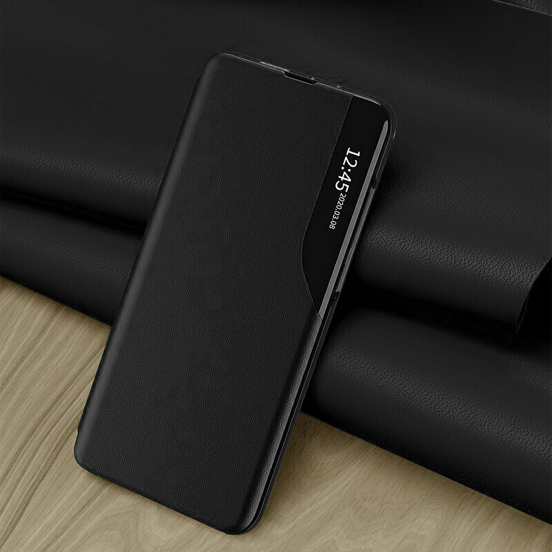 Κομψή θήκη View Case για Xiaomi Redmi Note 13 - Μαύρο