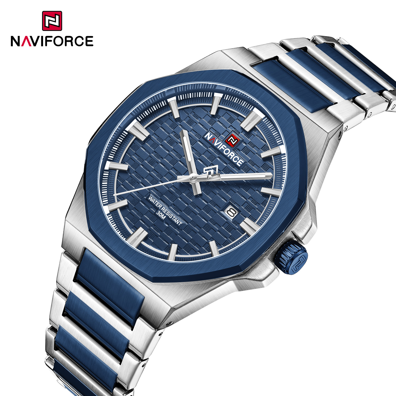 Ρολόι NAVIFORCE ST-38662 - Μαύρο / Ασημί