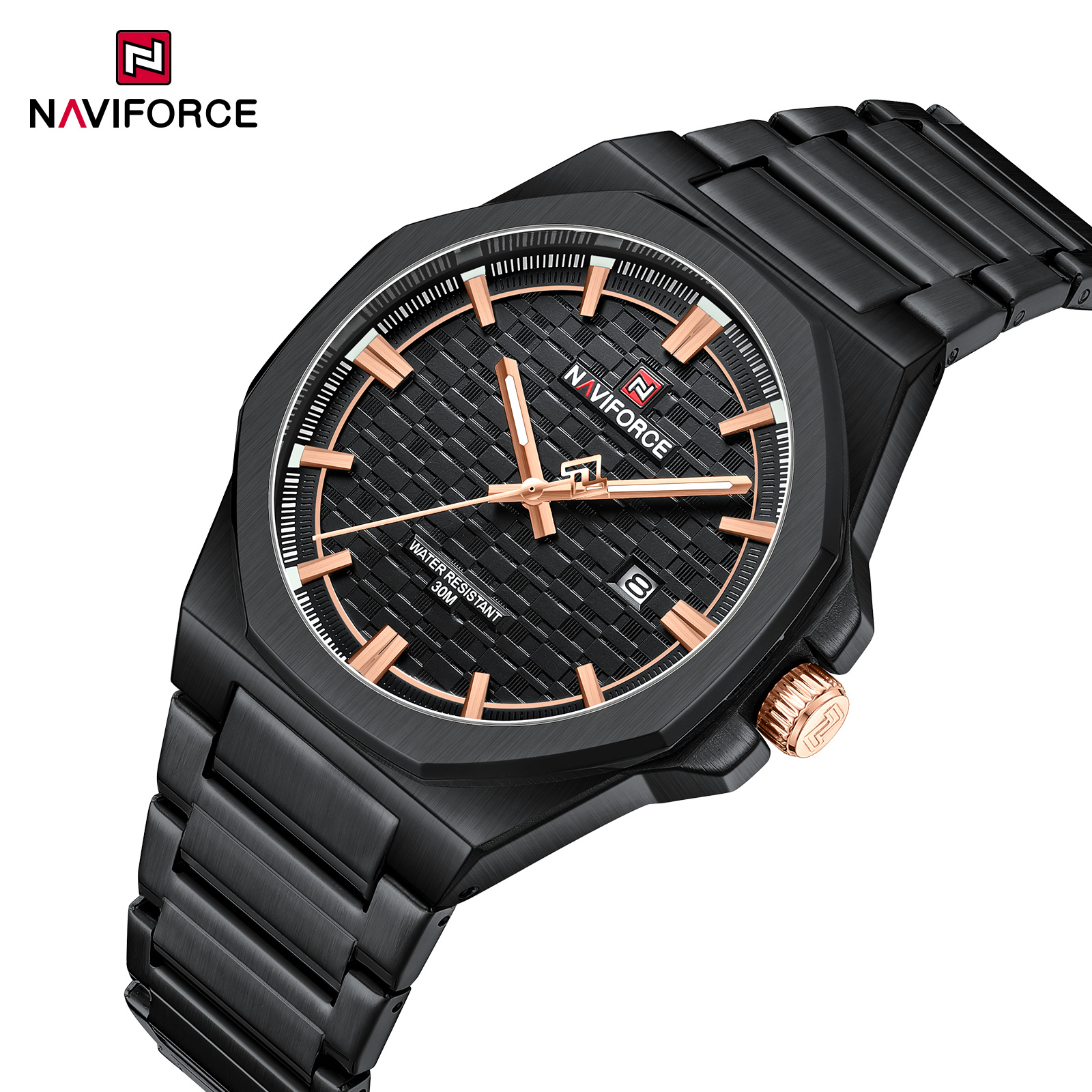 Ρολόι NAVIFORCE ST-38662 - Μαύρο / Ασημί