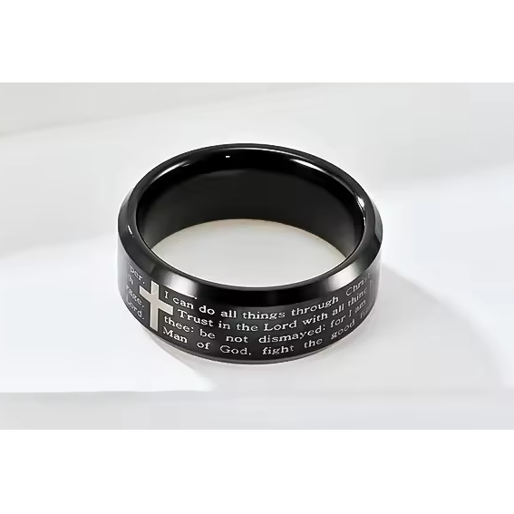 Δαχτυλίδι SA-31853 - Μαύρο / 67mm