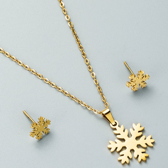 Σετ Snowflake - Χρυσό