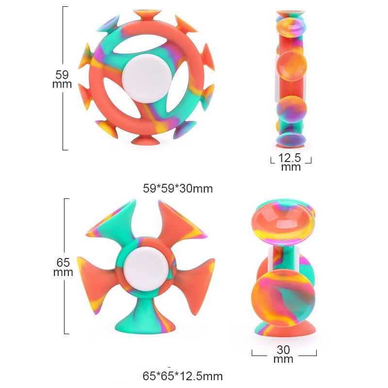 Σιλικόνινος Spinner - Πολύχρωμο / Τύπος 2