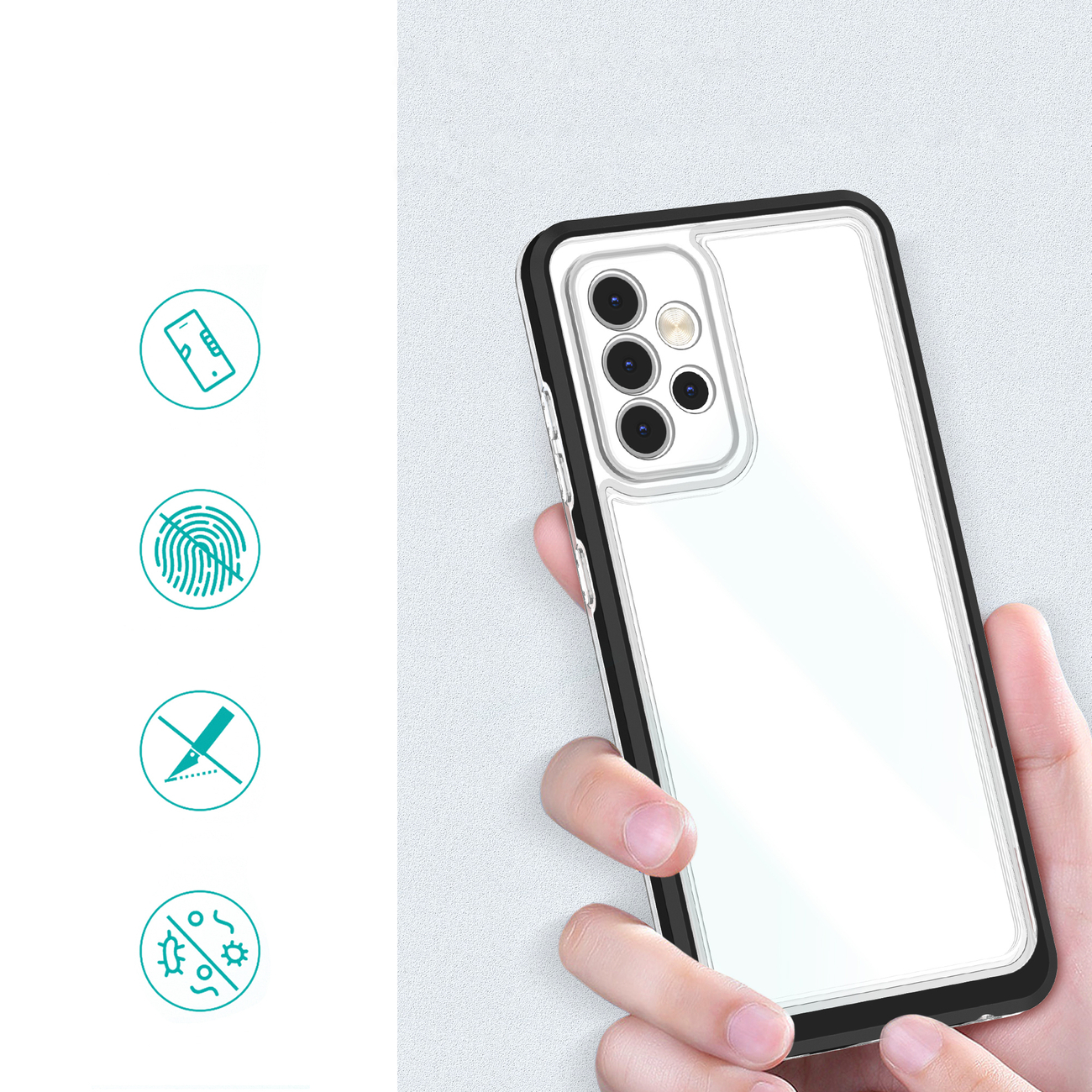 Υβριδική θήκη 3 σε 1 για Apple iPhone 13 - Μπλε