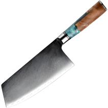 Δαμασκηνό μαχαίρι κουζίνας SH-39330 - Cleaver / Μπλε