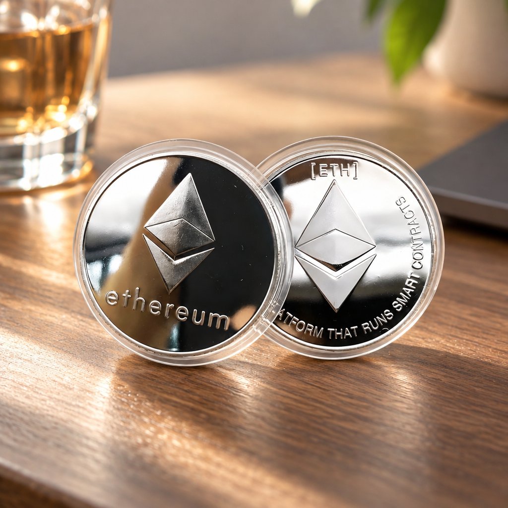 Νόμισμα Ethereum - Ασημένιο