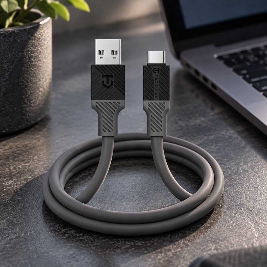 Καλώδιο Tactical Fat Man USB - A / USB - C - 1m - Γκρι