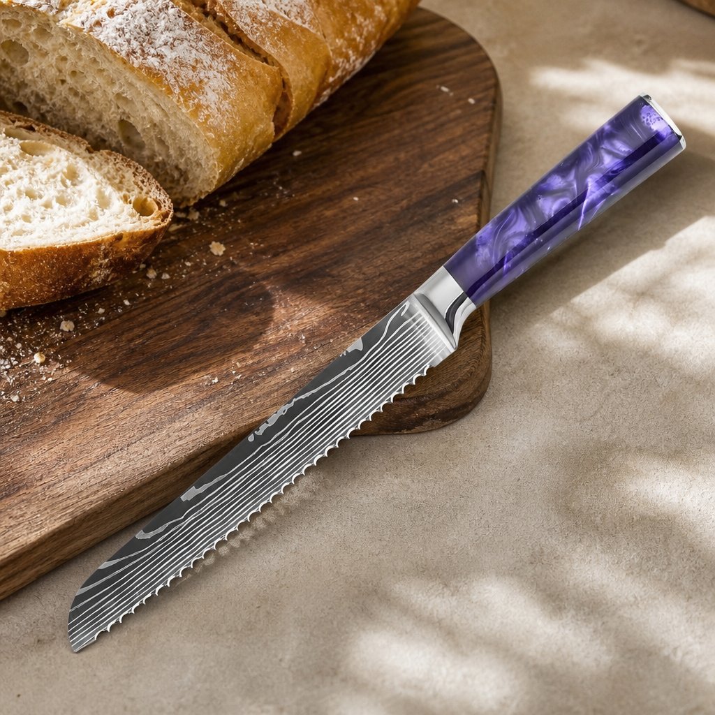 Κουζινικό μαχαίρι BL - 39313 - Bread / Μωβ